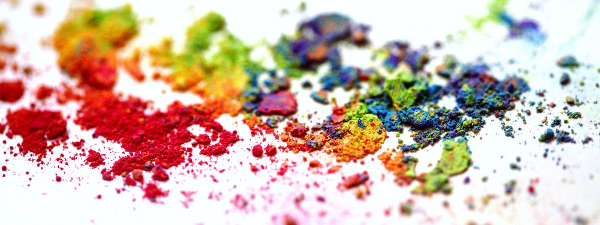 Bunte Farbklekse