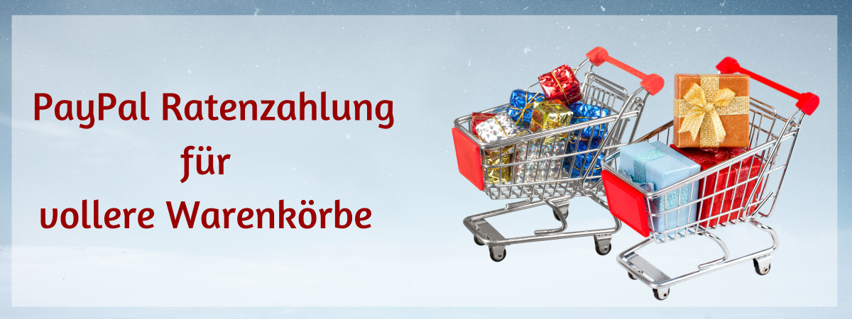 Pünktlich zum Weihnachtsgeschäft - die neue Paypal Ratenzahlung ist da