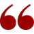 Anführungszeichen rot